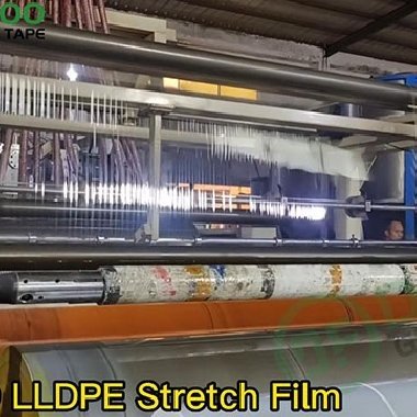 LLDPE stretch film factory production video--DEFOO