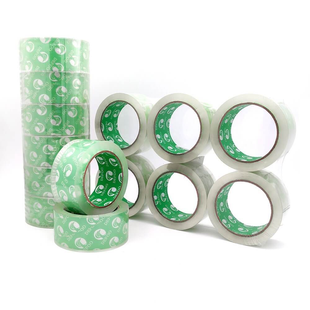 Bopp Adhesive Tape Crystal Super Clear Packing Tape, Ultra Strong, Refill for Industrial Shipping Box Packaging Tape for Moving, Office, & Storage